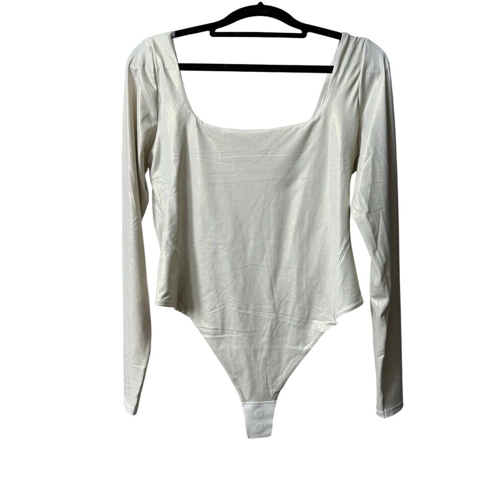 Lululemon Square-Neck Bodysuit Nulu Long Sleeve Thong Cut Large W3INRS LXBO NWT - Picture 9 of 16